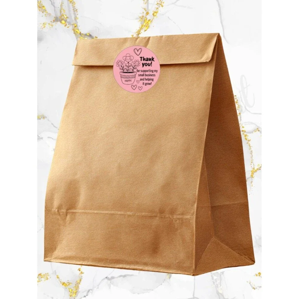 100 Thank you Stickers Thermal 2
